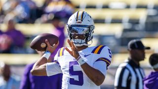 Damian Parson's 2024 NFL Draft QB Big Board (Position Rankings). Photo by Stephen Lew-USA TODAY Sports