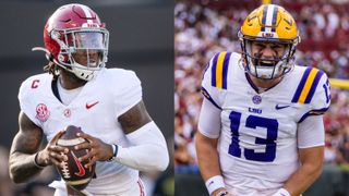 Jalen Milroe vs Garrett Nussmeier Has Major Implications (CFB). Photo by Photos Courtesy of IMAGN