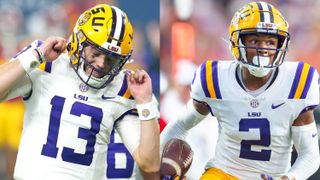 NFL Draft Stock On The Rise For Garrett Nussmeier, Kyren Lacy (2025 NFL Draft). Photo by Photos Courtesy of USA Today Sports