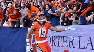 Oronde Gadsden II Interview: Discussing Life As A TE (Interviews). Photo by Mark Konezny-Imagn Images