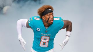Jevon Holland's 3 Best Free Agent Fits (NFL). Photo by Sam Navarro-Imagn Images
