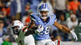 Omarion Hampton's 3 Best NFL Draft Fits (2025 NFL Draft). Photo by Nell Redmond-Imagn Images