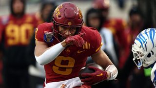 Jayden Higgins' 3 Best NFL Draft Fits (2025 NFL Draft). Photo by Petre Thomas-Imagn Images