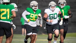 Jamaree Caldwell NFL Draft Scouting Report (Scouting Reports). Photo by Ben Lonergan/The Register-Guard / USA TODAY NETWORK