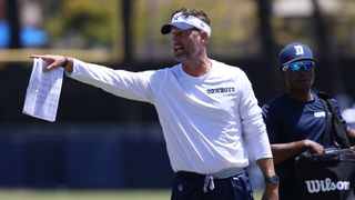 What Do Brian Schottenheimer's Recent Dak Prescott Comments Really Mean? (NFL). Photo by Jason Parkhurst-Imagn Images