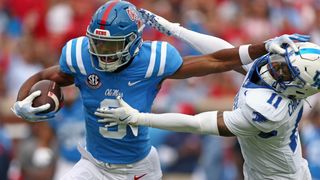 Tre Harris' Size, Confidence Stand Out From The Pack (NFL Combine). Photo by Petre Thomas-Imagn Images