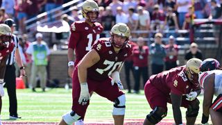Ozzy Trapilo NFL Draft Interview: Proving To Play OT (Interviews). Photo by Eric Canha-Imagn Images