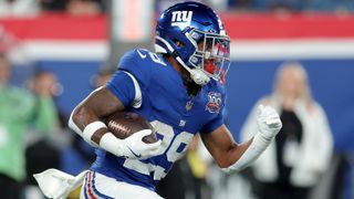 Tyrone Tracy Jr. A Bright Spot In Dim Giants Season (NFL). Photo by Brad Penner-Imagn Images