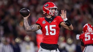 Carson Beck's 3 Best Transfer Portal Options (CFB). Photo by Brett Davis-Imagn Images