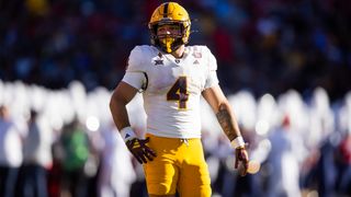 Cam Skattebo NFL Draft Scouting Report (Scouting Reports). Photo by Mark J. Rebilas-Imagn Images