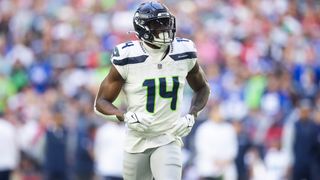 3 Teams That Should Trade For DK Metcalf (NFL). Photo by Mark J. Rebilas-Imagn Images