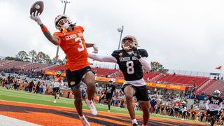 Pat Bryant II Showcasing Dominance At Senior Bowl (Senior Bowl). Photo by Vasha Hunt-Imagn Images
