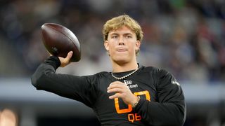 New Orleans Saints 7-Round NFL Mock Draft: April (2025 NFL Draft). Photo by Kirby Lee-Imagn Images