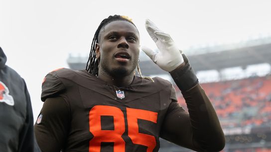 David Njoku's 3 Best Free Agent Fits (NFL). Photo by Scott Galvin-Imagn Images