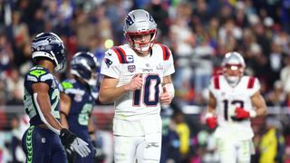 How Do We View Drake Maye Now? (NFL). Photo by Mark J. Rebilas-Imagn Images